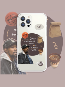 Cool Basketball Sun Team Kevin Durant Silicone Soft Shell for Apple 14 13 12 pro Max Boys College Style iPhone 16 pro 15 plus Stars American Basketball Net Team XR/XS Phone Case