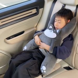 Bantal Leher Kursi Anak & Sandaran Kepala untuk Tidur di Mobil