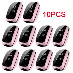 10PCS Rechargeable Medical Oximeter Strap Lanyard Fingertip Pulse Oximeter Blood Oxygen Saturation Monitor Digital LED Display