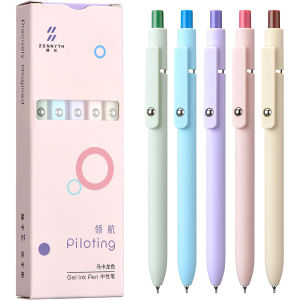 Zennyth Pilot Gradient Color 0.5mm Black Inkball Pen Simple Style round Bar Plastic Material Daily Writing Business Tool