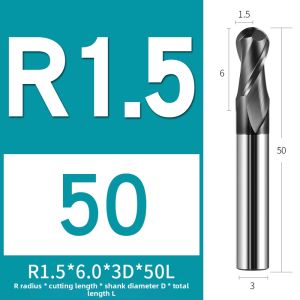 Tungsten Carbide Ball Nose End Mill 66 Degree