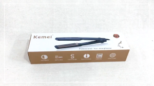 Catokan Kemei KM329 Catok Rambut Mini Keramik 220°C 40W Hemat Listrik untuk Rambut Panjang Pendek atau Poni Solusi Cepat Luruskan Rambut Ceramic Heating Plate Profesional Kemei KM 329