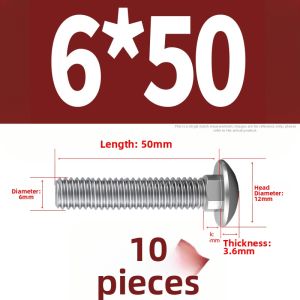BAIRUITE | Half-round Square Neck Shelf Screws