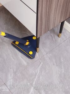 [✅SG Ready Stock] Upgrade Extended Triangle Mop 360 Twist Squeeze Wringing XType Window Glass Toilet Bathrrom Floor