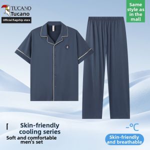 TUCANO | Minimalist Elder Mens Sleepwear Long Sleeve Long Pants Wearable Outdoors