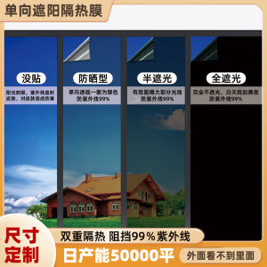 One-Way Mirror Privacy Window Film Insulated Glass Sticker Decorative Home Decorations Unbranded B23517 Pure Color Medium Size