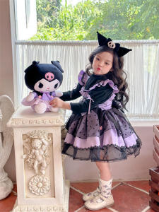 ชุดเดรสเจ้าหญิงลูกไม้คอตตอนผสมสไตล์โลเรตา ชุดเด็กผู้หญิงอายุ 3-12 ปี ชุดเดรสวันเกิด ชุดเด็กผู้หญิง ชุดเด็กผู้หญิง