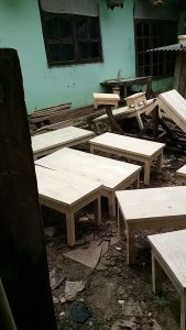 Grosir meja belajar siap pakai meja makan meja kayu jati belanda meja panjang50cm lebar32cm tinggi22cm meja serbaguna