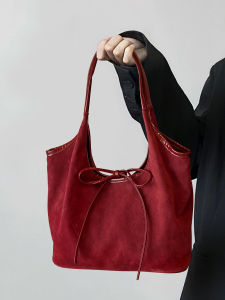 กระเป๋าสะพายข้างหนังนิ่มสีแดงขนาดใหญ่สำหรับผู้หญิง กระเป๋าสะพายข้างสำหรับงานแต่งงาน กระเป๋าสะพายข้างแบบลำลอง กระเป๋าสะพายข้างแบบสะพายข้าง