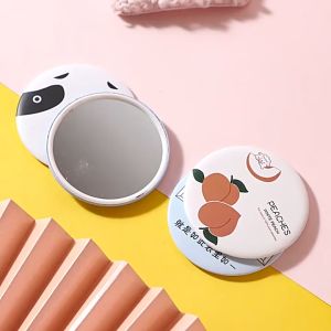 Karakter Kaca Make Up & Cermin Bulat Travel Size: Aesthetic Portable Cermin