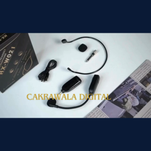 PROMO TaffSTUDIO HX W021 Microphone wireless untuk mengajar bando imam mesjid headset