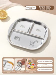 YOULUNMEI | Diet Weight Loss Stainless Steel Partition Plate L