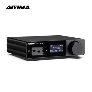 AIYIMA DAC-A10 Mini Stereo Audio Decoder Headphone Amplifier 16-600Ω ESS9018K2M USB Coaxial Optical Digital PreAmplifier