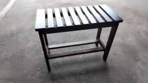 WT Zebra Shoes Bench - Dark Series Collection)