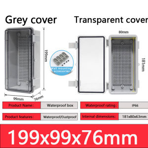 IP66 Waterproof Plastic Enclosure Electrical Junction Box Sealed Switch Power Instrument Project Case Outdoor Distribution Box