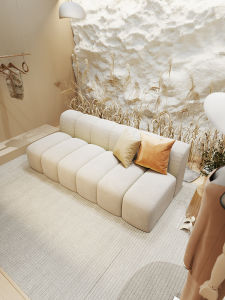 Luxurious Straight Row Sofa for Clothing Stores Homestay Beauty Salon Office Hotel Lobby Business Club Waiting Area Reception