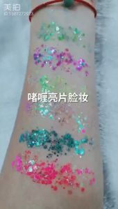 Set Bubuk Debu Glitter Warna Campuran untuk Dekorasi Ujung Akrilik Seni Kuku 12 Buah