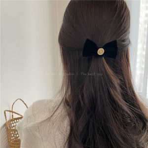 Original Design Precise Camellia Hepburn Style Hair Ties Retro Rhinestone Butterfly Knot Hair Bands Ball Headbands Korean