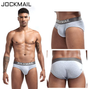 กางเกงชั้นในชาย Jockmail ทรงสามเหลี่ยม ทรงหลวม ระบายอากาศได้ดี ผลิตจากผ้าฝ้ายคุณภาพสูง กางเกงชั้นในชายทรง U สำหรับผู้ชาย สีขาว