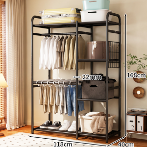 MINGZHIYIFAN | Open Walk-in Closet Clothes Rack