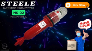 Bayar Ditempat Steele Lampu Nelayan LED Emergency untuk Kapal / Pancing NS-02 Memakai Baterai D 2pcs Sensor Cahaya FotoCell Mancing Memancing Fishing Light Ukuran Kecil Hobi Darurat Menarik Ikan Sorot Jauh 2Km Photocell Waterproof Laz COD Graha Mart