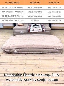 Kasur Angin pompa Travel Otomatis Portable PIGEON INFLATABLE MATTRESS Kasur Angin Elektrik Serbaguna