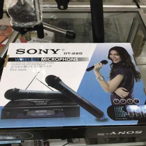 Mic Wireless Sony BT 220 Wireless Double Mik microphone tanpa kabel