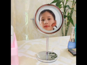 7 Inch 5X or 10X Magnifying LED Makeup Mirror
