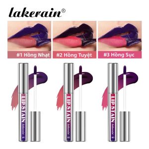 Son Môi Kim Loại 3 Màu Dạng Bóc Lâu Trôi Chống Nước Màu Hồng Tự Nhiên Không Phai Son Bóng Trang Điểm Cho Nữ