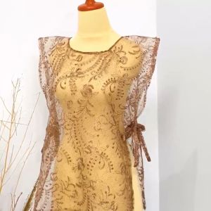 VEST BROKAT ROMPI TALI SAMPING VEST TILE PREMIUM VEST KOREA