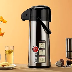 Press-type 316 stainless steel insulated slow cooker 3000ml household insulated teapot portable coffee maker teapot coffee maker kettle