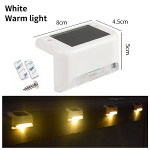LED Solar Staircase Light Waterproof Passage Patio Courtyard Guardrail Step Lamp for Outdoor Garden Borders Terrace Fence Light