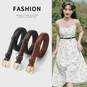 Fashionable Womens Belt 2025 New Style Dress Suit Decorative Trendy Jeans Waist Belt All Match PU Leather Alloy Buckle
