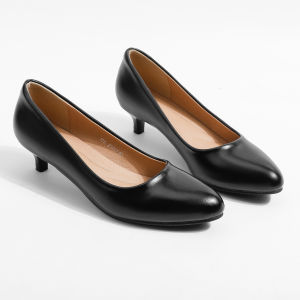 White Low Heel Work Shoes for Women