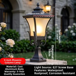 DUOSHANG | Waterproof Garden Villa Suitable Outdoor Wall Post Light