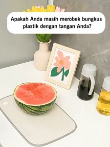 ECOCO Cling Film Cutter - Pemotong Wrapping 2 Arah Mudah Digunakan Cling Wrap Dispenser Plastik Film Makanan Sliding Cutter Holder Wrapping Pemotong Plastik Aluminium Foil Baking Paper