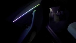 KEVANLY 140/55.1inch Car Ambient Lights 1in1 Universal LED Symphony RGB Atmosphere Lamp USB APP Remote for Tesla Model 3 Y S X