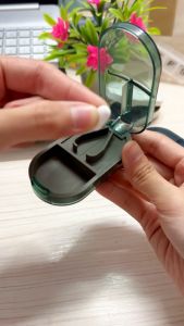 Hộp Dụng Cụ Cắt Thuốc Phiên Bản CAO CẤP Cắt Viên Nén Chính Xác Kiêm Hộp Đựng Thuốc Tiện Dụng