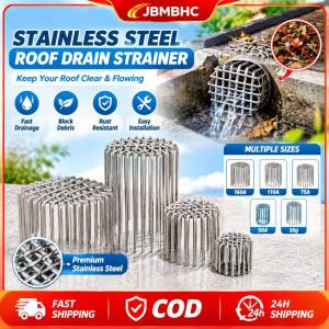 Jbmbhc thép không gỉ cống lưới che chống tắc nghẽn Mùi chặn lá dụng cụ dọn sạch tóc cho ban công phòng tắm nhà bếp vườn ngoài trời thoát nước 4 kích cỡ có sẵn