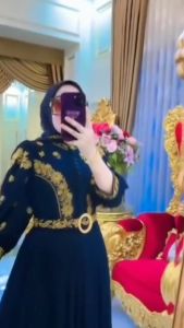 Gamis Kondangan Jumbo Mewah Azzura Dres Ceruty Babydoll Aplikasi Bordir M L XL XXL Dress Muslimah Model Terbaru Baju Muslim Wanita Busui Friendly