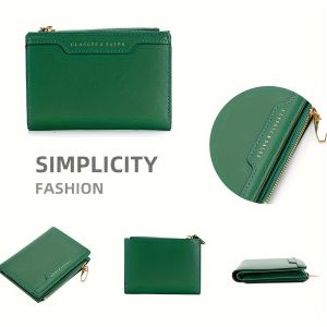 2024 New Leisure Card Bag Zipper Wallet Women's Multifunctional Wallet Compact and Exquisite Ultra-Thin Card Clip ID Bag