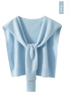 Áo Len Dệt Kim Mỏng Thời Trang Cho Nữ Mùa Xuân Hè Thu Phong Cách Hàn Quốc Đa Năng Phòng Máy Lạnh Khăn Quàng Vai Thường Ngày