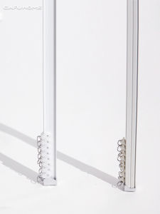 Gafuhome Curtain Double Curved Track Nano Mute Aluminum Alloy Single Double Curtain Straight Track Curved Track Curtain Track