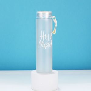 500ML Frosted Color Gradient Sports Water Bottle Portable Gym Fitness Workout Water Cups Outdoor Camping Cool Juice Drinking Cup