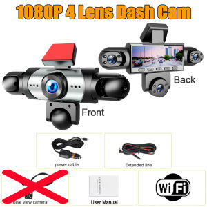 Car DVR 5 Camera 1080P Dash Cam for Cars WIFI 360 Degrees Video Recorder Front+Left+Right+inside+Rear View camera Car Assecories