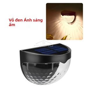 1/2/4 Đèn Tường Năng Lượng Mặt Trời Ngoài Trời 6LED Hình Bán Tròn IP65 Chống Nước Sân Vườn Sân Thượng Sân Bước Ánh Sáng Phong Cảnh Phong Cách Hiện Đại