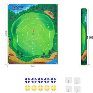 PGM DJD040 Indoor Mini Golf Suspended Dartboard Practice Outdoor Training Aid Trainer Golf Hitting Mat