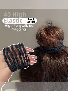ZUOOU | Elastic Durable Black Hair Bands For Women