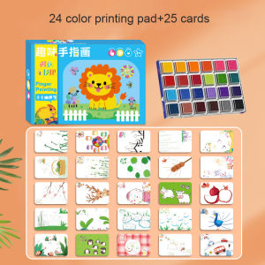 Childrens Finger Print Ink Game Kindergarten DIY Graffiti Toys Kids Creative Drawing Early Education Educational Toys For Girls