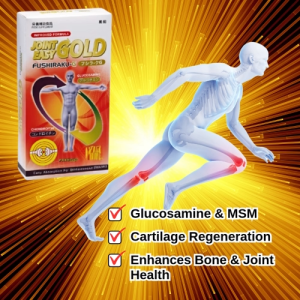 Fushiraku Joint-Easy Gold Glucosamine 500 Tablets Joint Pain Relief Glucosamine & MSM Cartilage Regeneration Enhances Bone & Joint Health Easy Swallow